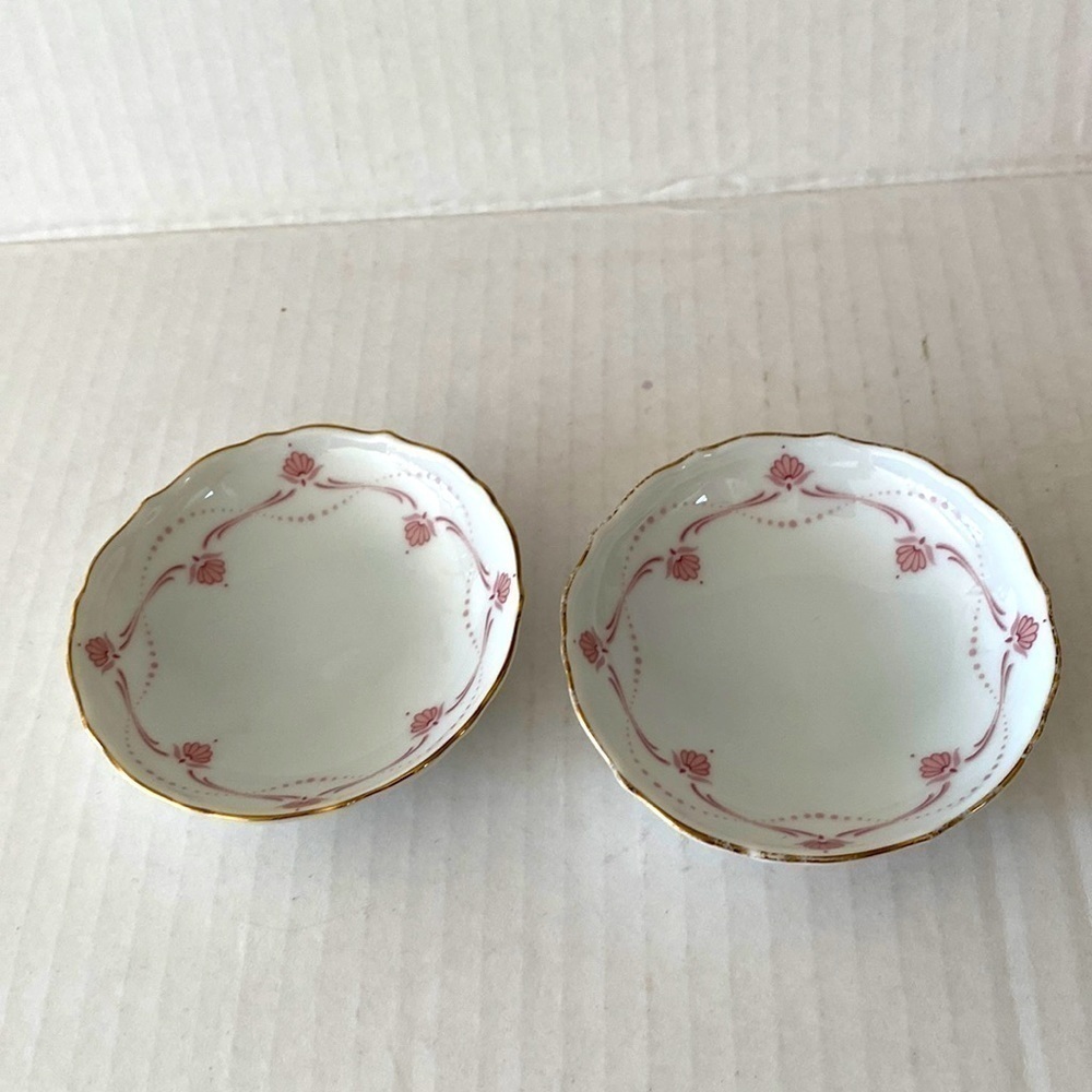 Kaiser porcelain trinket dish west Germany Florence pin vintage set of 2